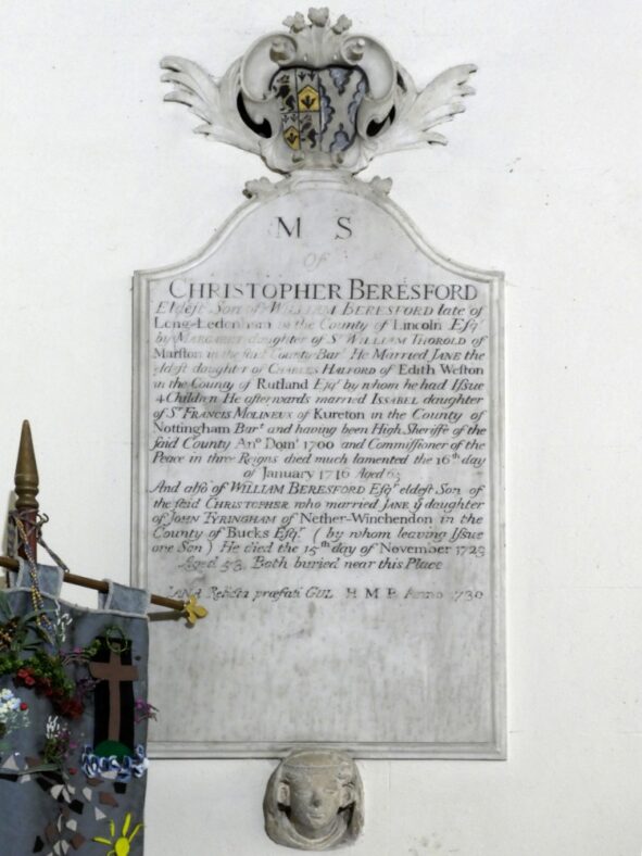 Leadenham, St Swithin, Chancel, Monument - Society for Lincolnshire ...