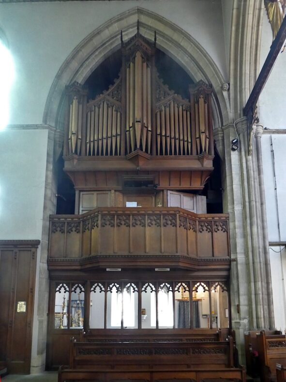 Lincoln, All Saints, Monks Road, Chancel, Organ - Society for