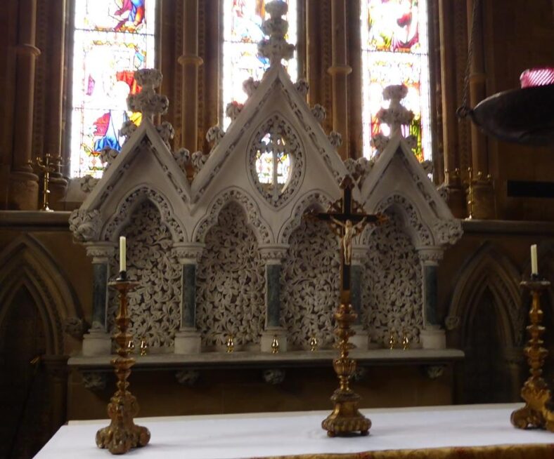 English Reredos Marston, St Mary, Chancel, Reredos - Society for Lincolnshire History ...
